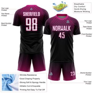 Black White Deep Pink Halftone Dots Sublimation Soccer Uniform Jersey Custom Team Soccer Jersey Shirt 3 tr3pjs.jpg