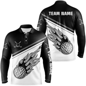 Black White Flame Personalized Golf Men s Polo Shirt Custom Golf Shirts For Men Cool Golf Gifts Golf Polo Shirt Golf Shirts 2 dxh1s0.jpg