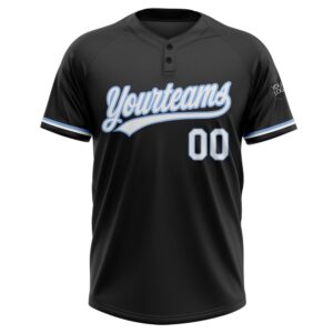 Black White Light Blue Two Button Unisex Softball Jersey Custom Team Softball Jersey 2 zqqeqk.jpg