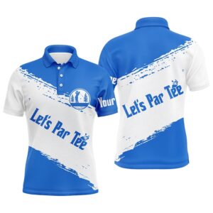 Blue And White Men’s Golf Polo Shirts…