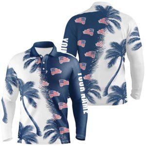 Blue And White Palm Tree Pattern American Flag Men s Golf Polo Shirts Personalized Golf Outfit Men Golf Polo Shirt Golf Shirts 2 zi5cuk.jpg