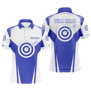 Blue Archery Polo Shirts For Men Custom…