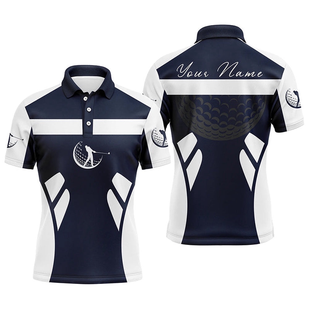 Blue Navy And White Men’s Golf Polo Shirts Custom Name Cool Golf Gifts For Men’s, Golf Polo Shirt, Golf Shirts Blue Navy And White Men’s Golf Polo Shirts Custom Name Cool Golf Gifts For Men’s, Golf Polo Shirt, Golf Shirts