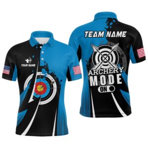 Blue Polo Archery Mode On Polo Shirts…