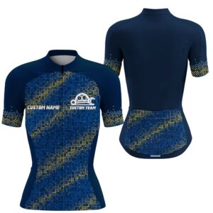 Blue Womens Cycling Jersey Custom Cycle Gear…
