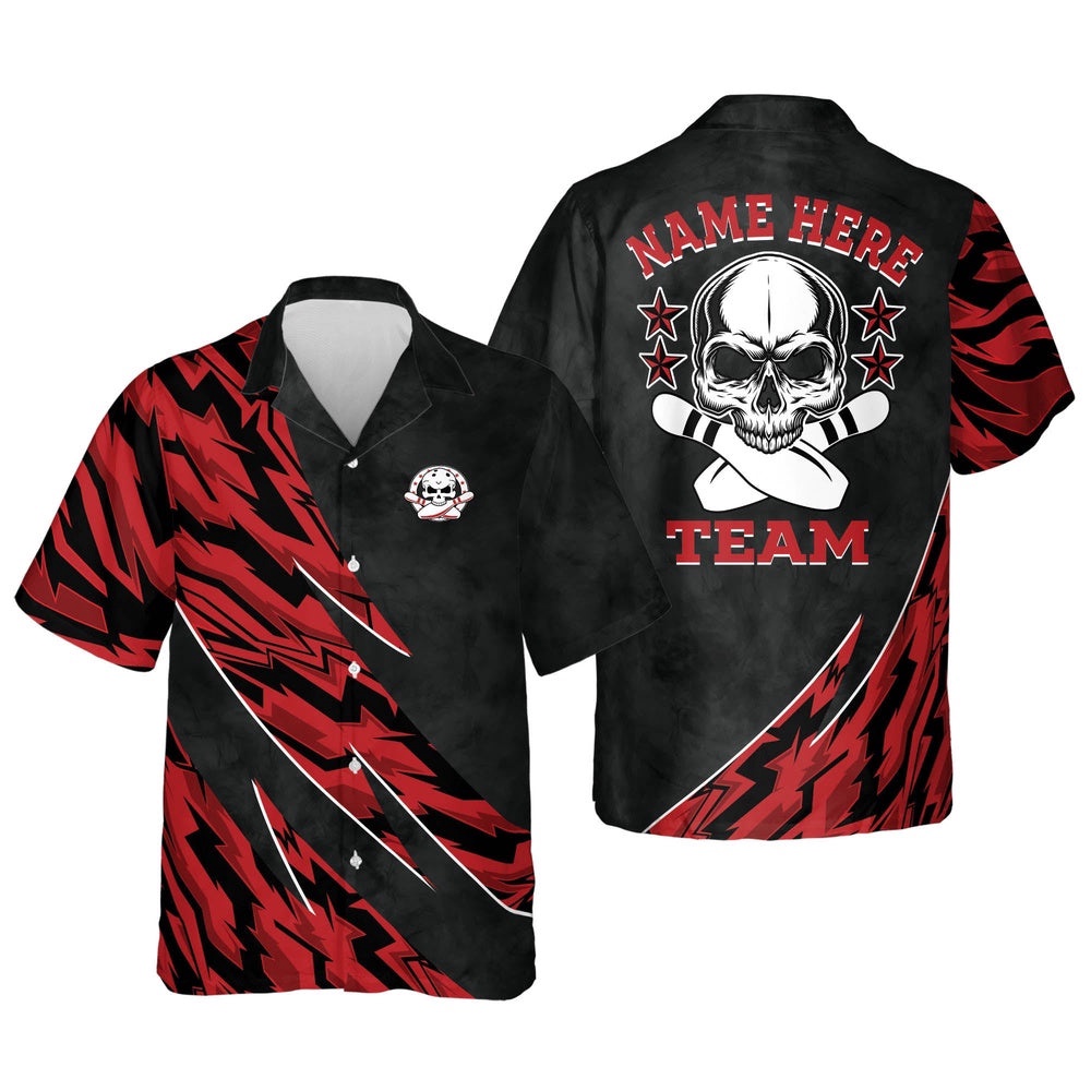 Bowling Casual Hawaiian Shirt Unisex, Custom Bowling Shirt, Custom Team Bowling Hawaiian Shirt Bowling Casual Hawaiian Shirt Unisex, Custom Bowling Shirt, Custom Team Bowling Hawaiian Shirt