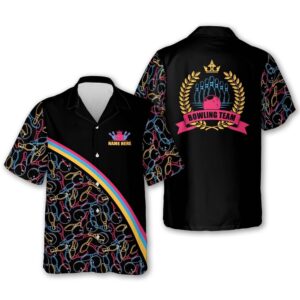 Bowling Hawaiian Shirt For Women, Custom Bowling…
