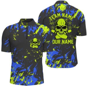 Bowling Jersey For Men, Skull Bowling Team…