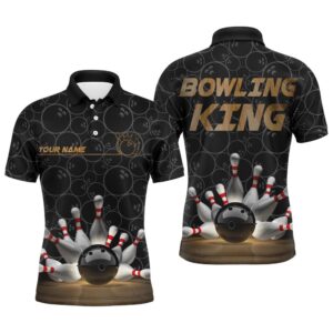 Bowling King Men Polo Shirt, Name Bowlers…