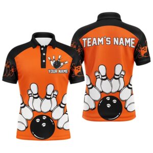 Bowling Polo Shirt Custom Bowling Team Polo…
