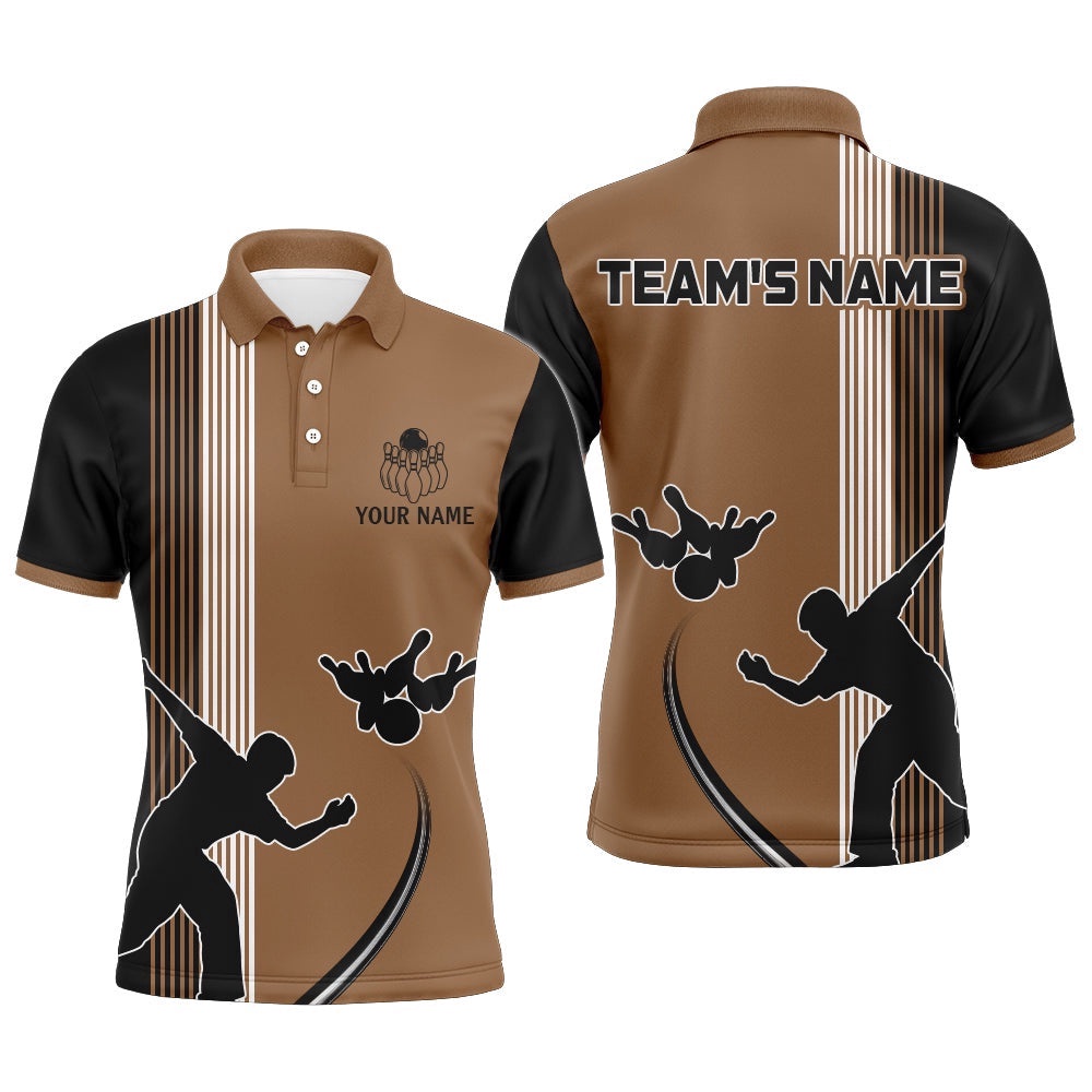 Bowling Polo Shirt For Men Custom Bowling Team Polo Shirt Bowling Shirt, Personalized Bowling Team Shirt