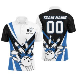 Bowling Polo Shirt For Men Custom Bowling…