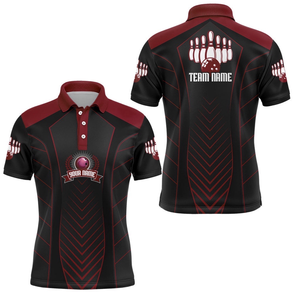 Bowling Polo Shirt For Men Custom Name Bowling Polo Shirt Vintage Bowling Team Shirt, Personalized Bowling Team Shirt Bowling Polo Shirt For Men Custom Name Bowling Polo Shirt Vintage Bowling Team Shirt, Personalized Bowling Team Shirt