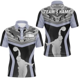 Bowling Polo Shirt For Mencustom Bowling Team…