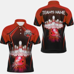 Bowling Polo Shirt With Name Bowling Team…