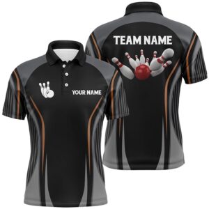 Bowling Polo Shirts For Men Custom Bowling…