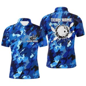 Bowling Polo Shirts For Men Custom Bowling…