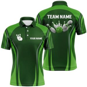 Bowling Polo Shirts For Men Custom Bowling…