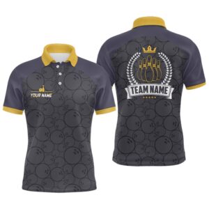 Bowling Polo Shirts For Men Custom Bowling…