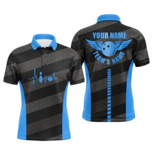Bowling Polo Shirts For Men Custom Bowling…