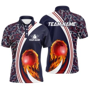 Bowling Polo Shirts For Men Custom Camo…