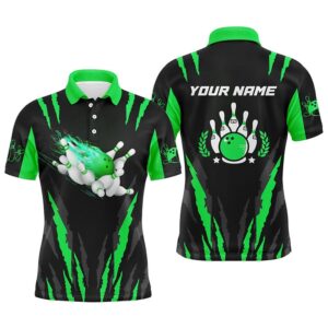 Bowling Polo Shirts For Men Custom Name…