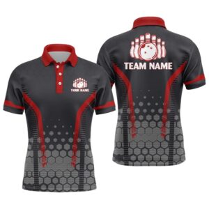 Bowling Polo Shirts Men Custom Bowling Polo…