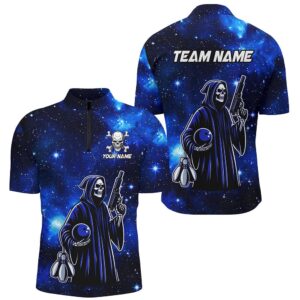 Bowling Shirt For Men Skull Bowling Team…