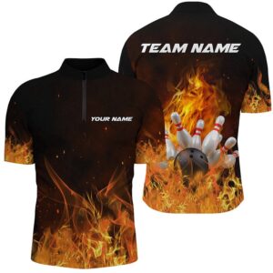 Bowling Shirts For Men And Women, Flame…
