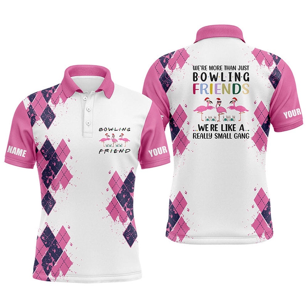 Bowling Shirts For Men Custom Name We’Re More Than Just Bowling Friends Flamingo, Funny Bowl Gifts, Personalized Bowling Team Shirt Bowling Shirts For Men Custom Name We’Re More Than Just Bowling Friends Flamingo, Funny Bowl Gifts, Personalized Bowling Team Shirt