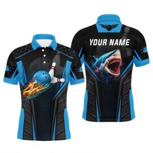Bowling Shirts For Men Custom Shark Team…