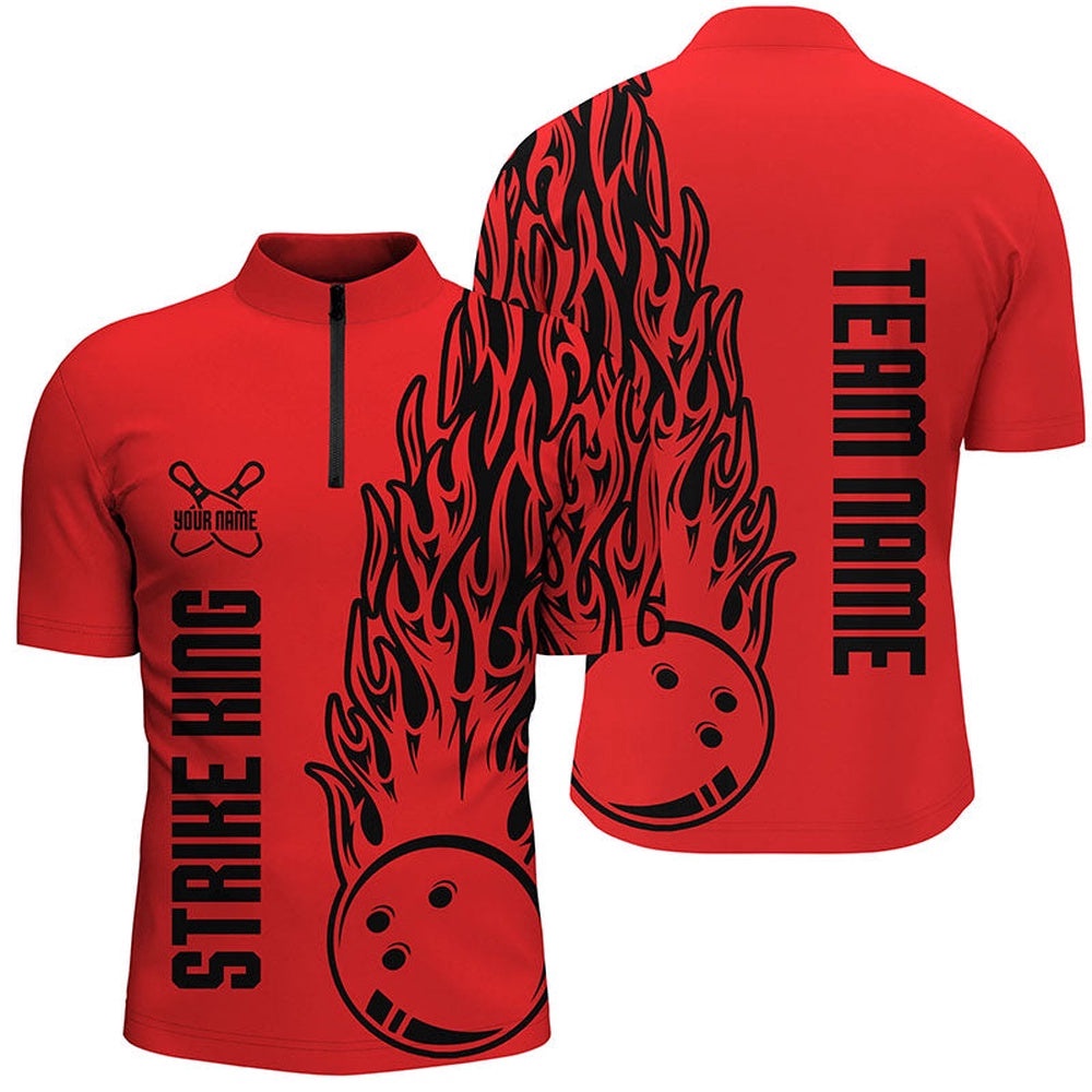 Bowling Shirts For Men Team Name Strike King Flaming Team Bowling Shirts Red, Custom Bowling Team Jersey Shirt Bowling Shirts For Men Team Name Strike King Flaming Team Bowling Shirts Red, Custom Bowling Team Jersey Shirt