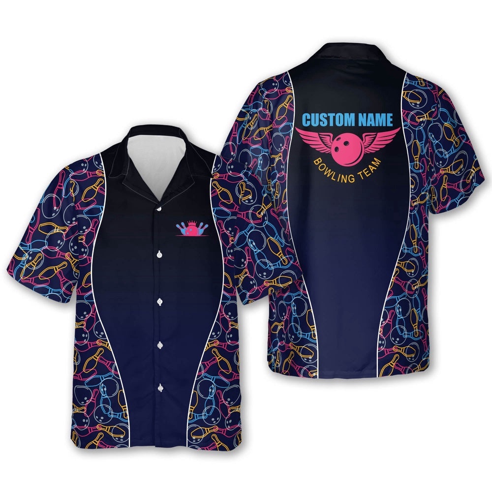 Bowling Shirts Men And Women, Custom Bowling Shirt, Custom Team Bowling Hawaiian Shirt