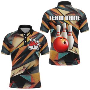 Bowling Shirts Men Custom Bowling Polo Shirt…