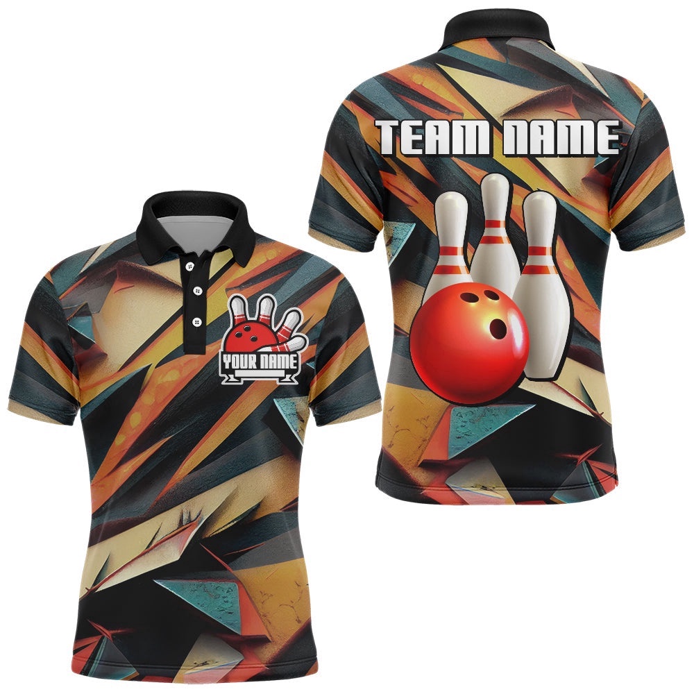 Bowling Shirts Men Custom Bowling Polo Shirt Team Bowling Polo Shirt, Personalized Bowling Team Shirt Bowling Shirts Men Custom Bowling Polo Shirt Team Bowling Polo Shirt, Personalized Bowling Team Shirt
