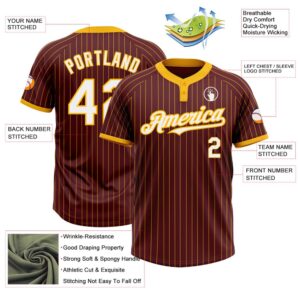 Burgundy Gold Pinstripe White Two Button Unisex Softball Jersey Custom Team Softball Jersey 3 aeyrl8.jpg