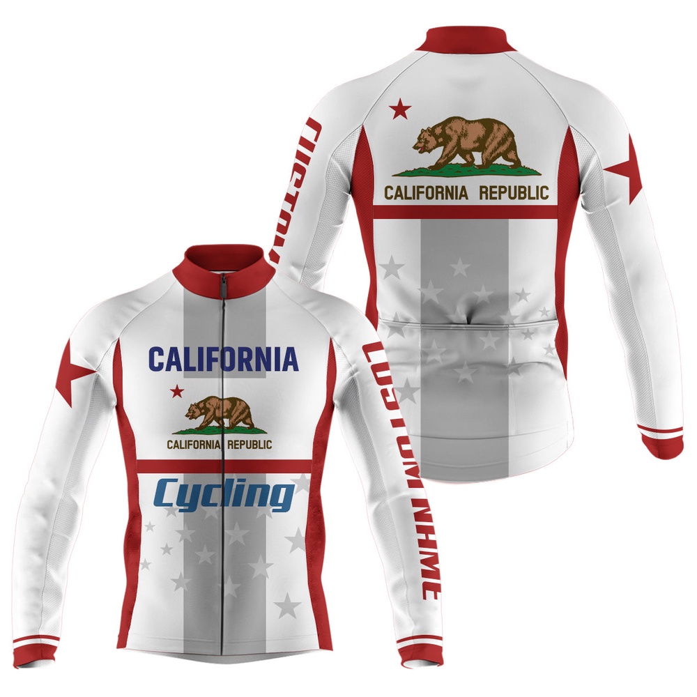 California Men And Women Cycling Jersey With 3 Pockets Bike Shirt Full Zip Gear, Custom Mono Cycling Jersey California Men And Women Cycling Jersey With 3 Pockets Bike Shirt Full Zip Gear, Custom Mono Cycling Jersey
