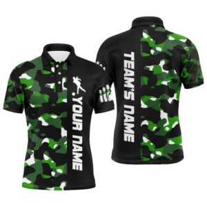 Camo Bowling Polo Shirt For Men And…