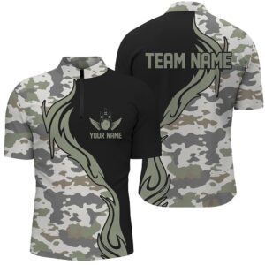 Camo Bowling Shirts For Men Bowling Team…
