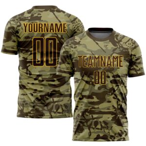 Camo Brown Gold Sublimation Salute To Service…