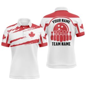 Canada Bowling Polo Shirts For Men, Custom…