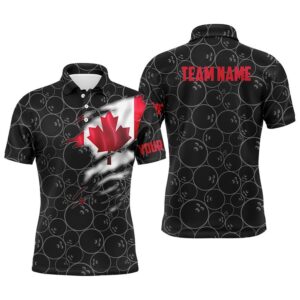 Canada Bowling Polo Shirts For Men, Custom…