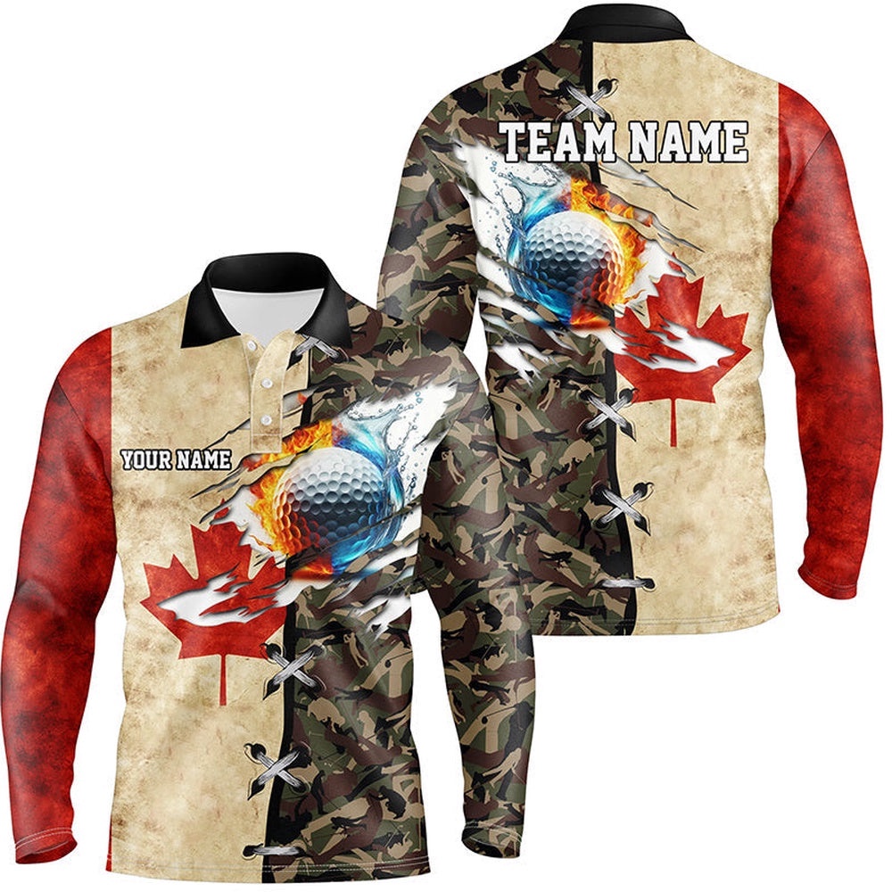 Canadian Flag Camo Men’s Golf Polo Shirts Custom Fire Water Golf Ball Team Golf Shirts, Golf Polo Shirt, Golf Shirts Canadian Flag Camo Men’s Golf Polo Shirts Custom Fire Water Golf Ball Team Golf Shirts, Golf Polo Shirt, Golf Shirts
