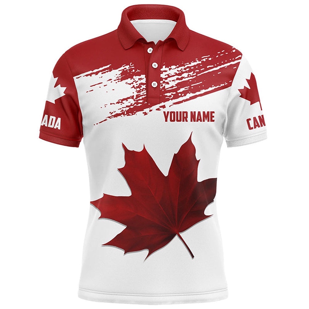 Canadian Flag Men’s Golf Polo Shirt Custom Maple Leaves Patriotic Canada Golf Shirt For Men, Golf Polo Shirt, Golf Shirts Canadian Flag Men’s Golf Polo Shirt Custom Maple Leaves Patriotic Canada Golf Shirt For Men, Golf Polo Shirt, Golf Shirts
