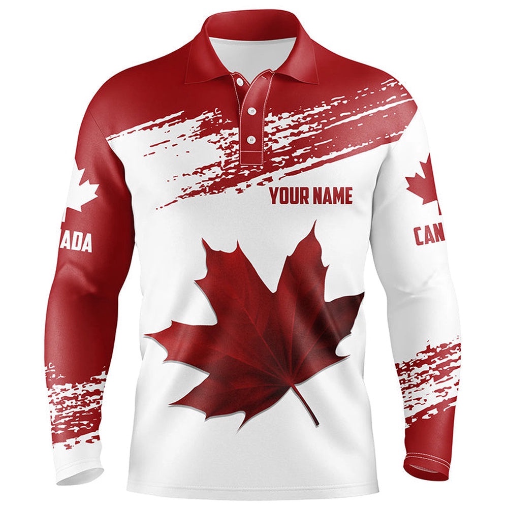Canadian Flag Men’s Golf Polo Shirt Custom Maple Leaves Patriotic Canada Golf Shirt For Men, Golf Polo Shirt, Golf Shirts Canadian Flag Men’s Golf Polo Shirt Custom Maple Leaves Patriotic Canada Golf Shirt For Men, Golf Polo Shirt, Golf Shirts