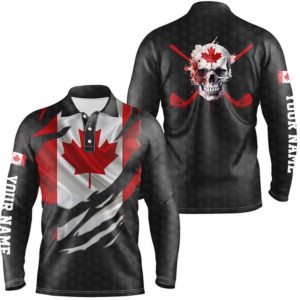 Canadian Flag Patriotic Ripped Men s Golf Polo Shirts Skull Golf Shirts For Men Golf Gifts Golf Polo Shirt Golf Shirts 2 weobtu.jpg