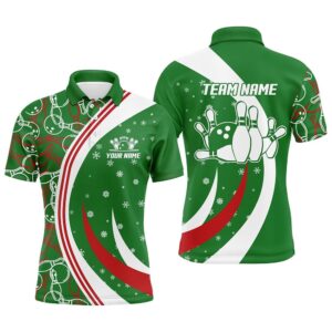 Christmas Bowling Shirt For Men Custom Bowling…