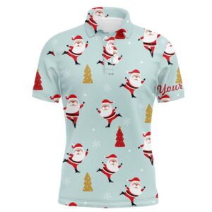 Christmas Pattern With Christmas Tree And Santa…