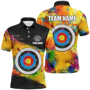 Colorful Target Archery Men Polo Shirts Custom…