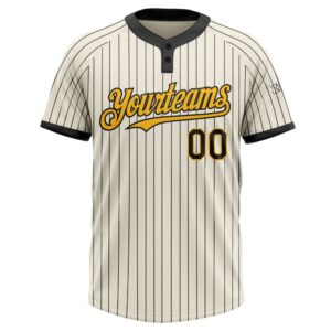 Cream Black Pinstripe Gold Two Button Unisex Softball Jersey Custom Team Softball Jersey 2 lemqfe.jpg